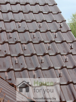 Снегорассекатель на керамической черепице Creaton Titania